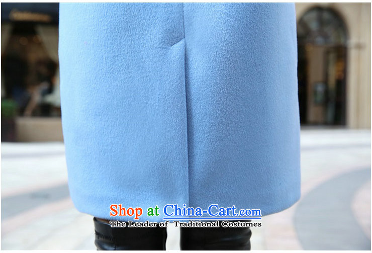 Mya Song (miaoge) 2015 autumn and winter trendy new gross girls jacket? long thick coat MG9852 sheep-blue M picture, prices, brand platters! The elections are supplied in the national character of distribution, so action, buy now enjoy more preferential! As soon as possible.