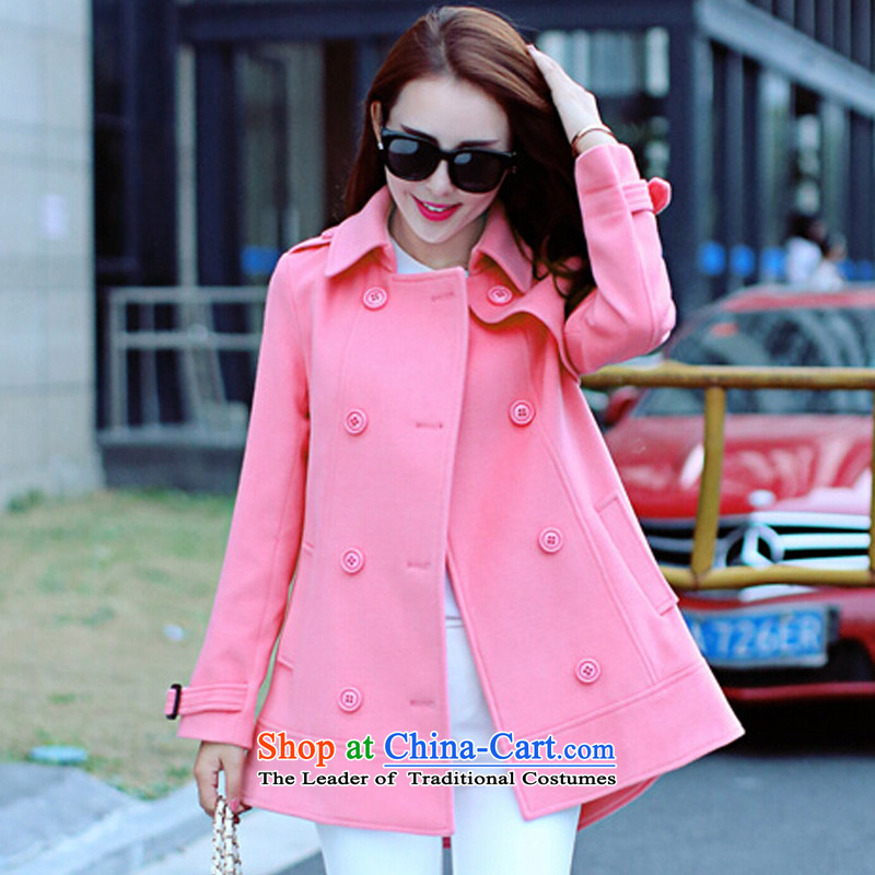 Energy-chul xl women Fall/Winter Collections new fat mm to cloak-windbreaker gross a jacket coat of? pink 5XL, energy-chul (MOZHE) , , , shopping on the Internet