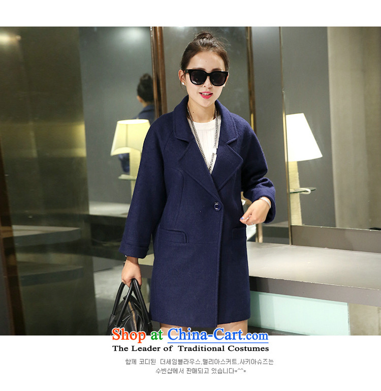 Eun Ho flower 2015 autumn and winter new Korean minimalist small incense wind hair beauty? Long girls jacket a wool coat long-sleeved yellow M picture, prices, brand platters! The elections are supplied in the national character of distribution, so action, buy now enjoy more preferential! As soon as possible.