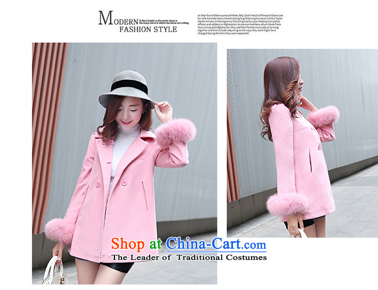 The law was in Dili Qi 2015 women fall for the new version of the jacket, Korea long large cloak? coats women gross Sau San jacket a wool coat windbreaker female pink V. L. picture, prices, brand platters! The elections are supplied in the national character of distribution, so action, buy now enjoy more preferential! As soon as possible.