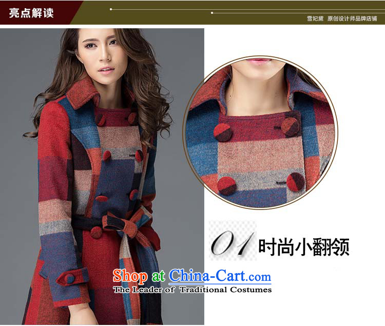  2015 Autumn and winter chemicals and new Korean female coats of Sau San Mao? In long coats gross? jacket compartments girl? A30 Female red blue coat knocked color pictures, prices, XL brand platters! The elections are supplied in the national character of distribution, so action, buy now enjoy more preferential! As soon as possible.