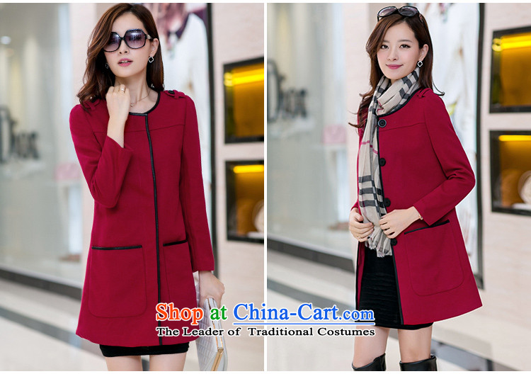 Kinvillapolo2015 autumn and winter new gross girls jacket? Long Large thick mm200 catty thick a wool coat round-neck collar and color 4XL Photo, prices, brand platters! The elections are supplied in the national character of distribution, so action, buy now enjoy more preferential! As soon as possible.