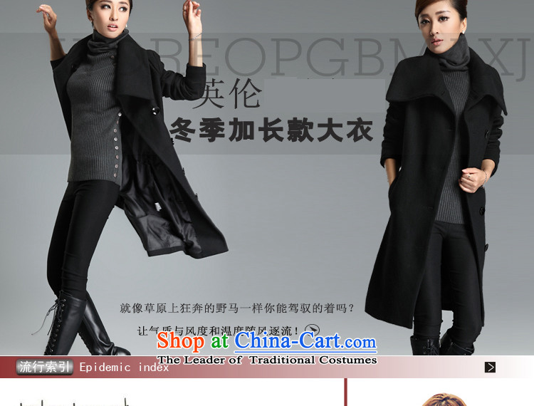 Optimize and 2015 Fall/Winter Collections thick gross female long-sleeved jacket? wool coat female MN008? black  L picture, prices, brand platters! The elections are supplied in the national character of distribution, so action, buy now enjoy more preferential! As soon as possible.