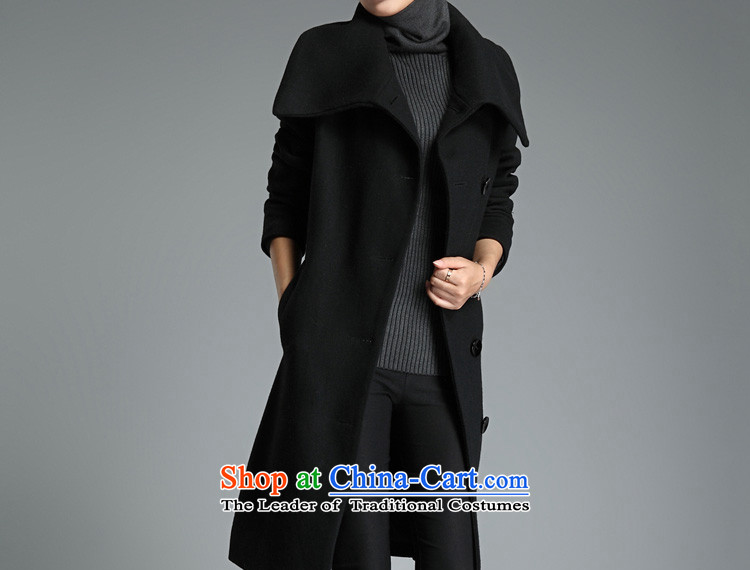 Optimize and 2015 Fall/Winter Collections thick gross female long-sleeved jacket? wool coat female MN008? black  L picture, prices, brand platters! The elections are supplied in the national character of distribution, so action, buy now enjoy more preferential! As soon as possible.