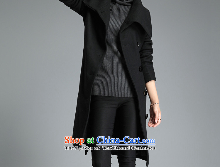 Optimize and 2015 Fall/Winter Collections thick gross female long-sleeved jacket? wool coat female MN008? black  L picture, prices, brand platters! The elections are supplied in the national character of distribution, so action, buy now enjoy more preferential! As soon as possible.
