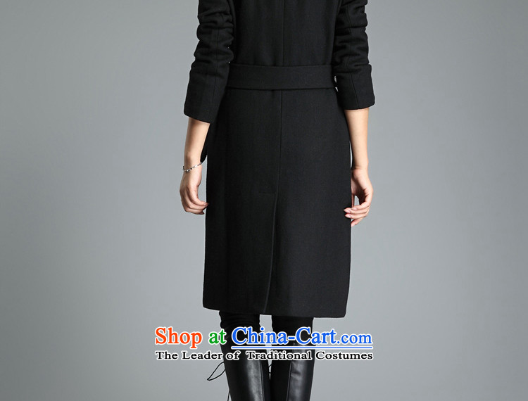 Optimize and 2015 Fall/Winter Collections thick gross female long-sleeved jacket? wool coat female MN008? black  L picture, prices, brand platters! The elections are supplied in the national character of distribution, so action, buy now enjoy more preferential! As soon as possible.