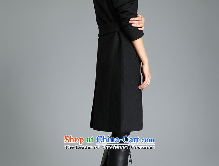 Optimize and 2015 Fall/Winter Collections thick gross female long-sleeved jacket? wool coat female MN008? black  L picture, prices, brand platters! The elections are supplied in the national character of distribution, so action, buy now enjoy more preferential! As soon as possible.