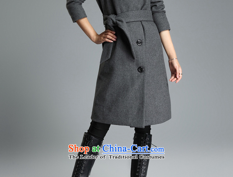 Optimize and 2015 Fall/Winter Collections thick gross female long-sleeved jacket? wool coat female MN008? black  L picture, prices, brand platters! The elections are supplied in the national character of distribution, so action, buy now enjoy more preferential! As soon as possible.