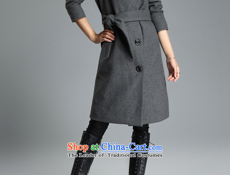 Optimize and 2015 Fall/Winter Collections thick gross female long-sleeved jacket? wool coat female MN008? black  L picture, prices, brand platters! The elections are supplied in the national character of distribution, so action, buy now enjoy more preferential! As soon as possible.