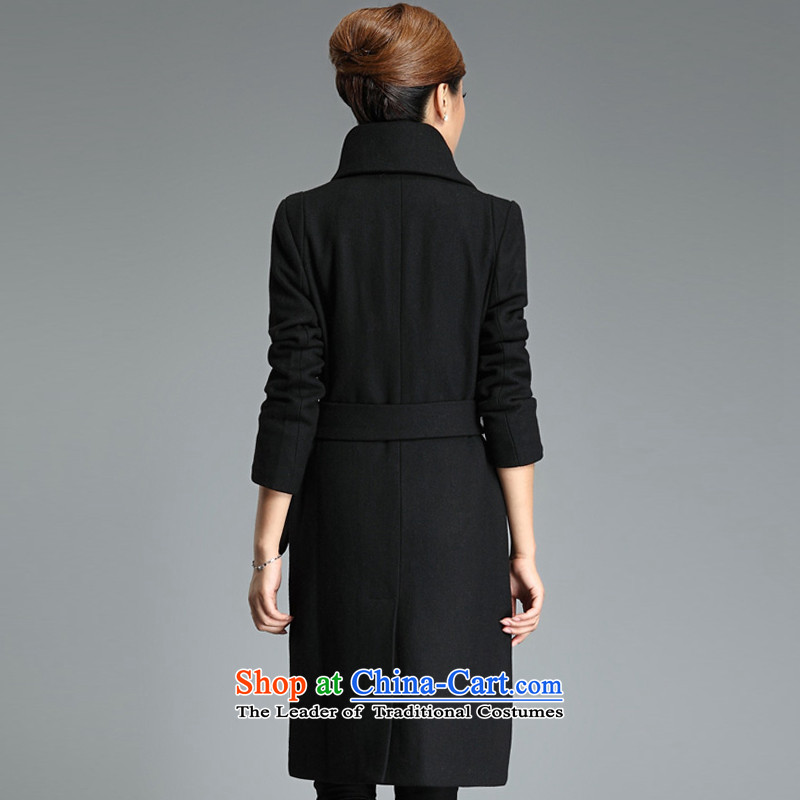 Optimize and 2015 Fall/Winter Collections thick gross female long-sleeved jacket? wool coat female MN008? black  , L, prime and shopping on the Internet has been pressed.