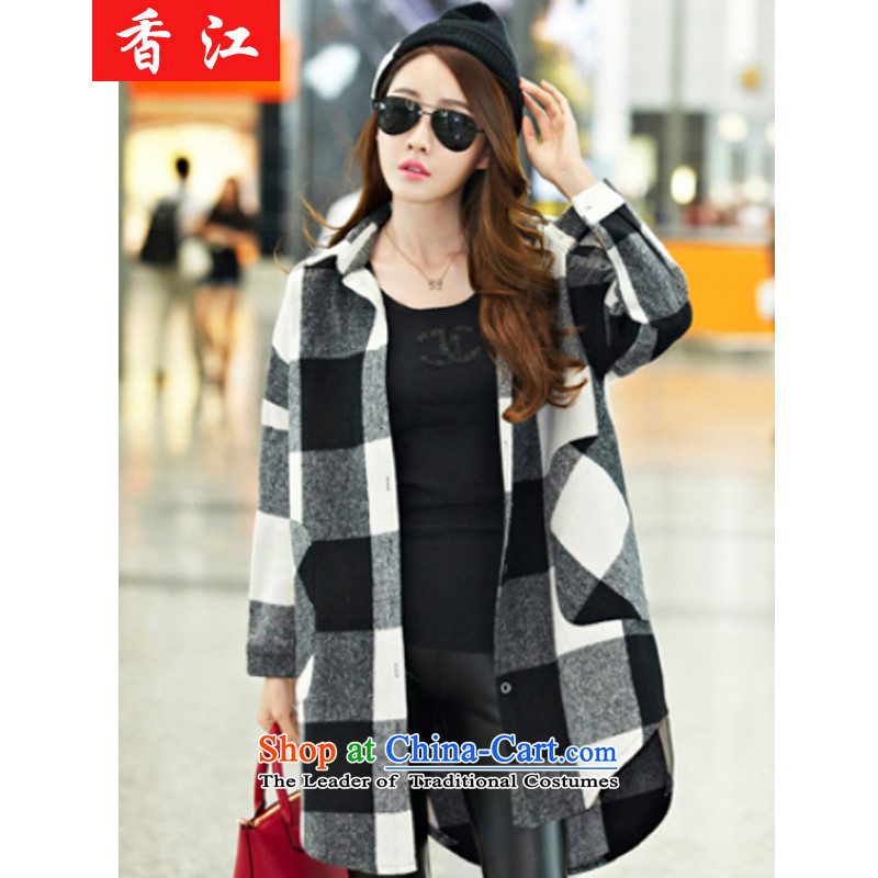 Xiang Jiang ad to increase women's code thick MM autumn 2015, replacing the new graphics in the thin long shirts thick sister 200 catties latticed jacket 7706 big red code 4XL, Xiangjiang , , , shopping on the Internet