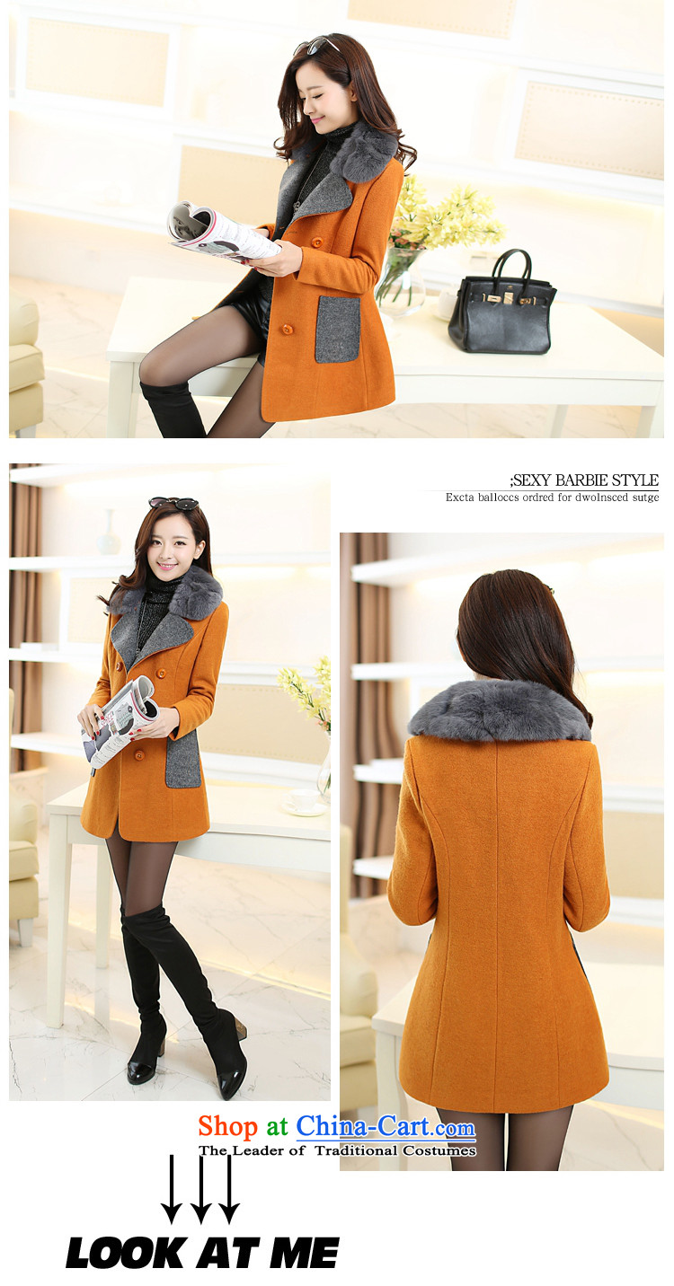 The former Yugoslavia nickname followed by 2015 winter new Korean version of large numbers of ladies in long hair? jacket thick hair? coats female 8129 cherry red XL Photo, prices, brand platters! The elections are supplied in the national character of distribution, so action, buy now enjoy more preferential! As soon as possible.