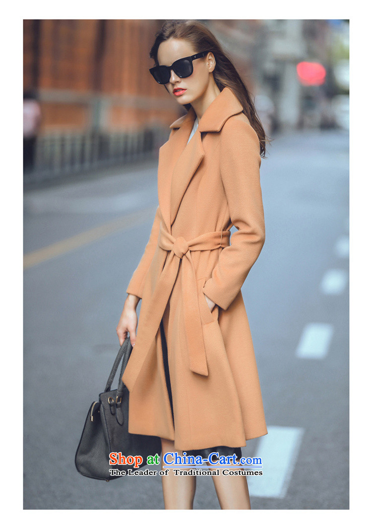 The 2015 autumn and winter robin load new women's woolen coat female hair? jacket coat girl in long occidental gross? non-cashmere overcoat female coats female khaki M picture, prices, brand platters! The elections are supplied in the national character of distribution, so action, buy now enjoy more preferential! As soon as possible.