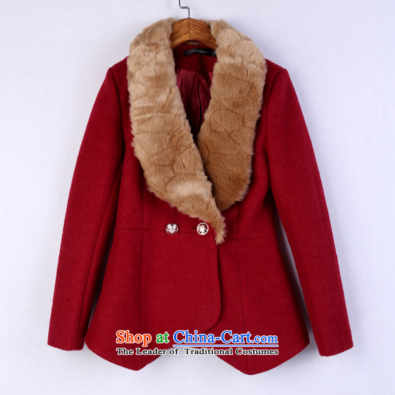 Antarctic people wool coat women 2015? Fall/Winter Collections new graphics thin short of the amount for the gross? jacket female thick a wool coat blue , L, Antarctic people shopping on the Internet has been pressed.