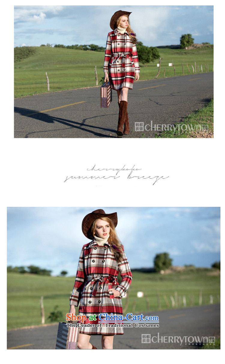 Korea has an idyllic town homes Yi Cherry Women 2015 winter clothing in new long-sleeved jacket is long hair CT0764 also red S picture, prices, brand platters! The elections are supplied in the national character of distribution, so action, buy now enjoy more preferential! As soon as possible.