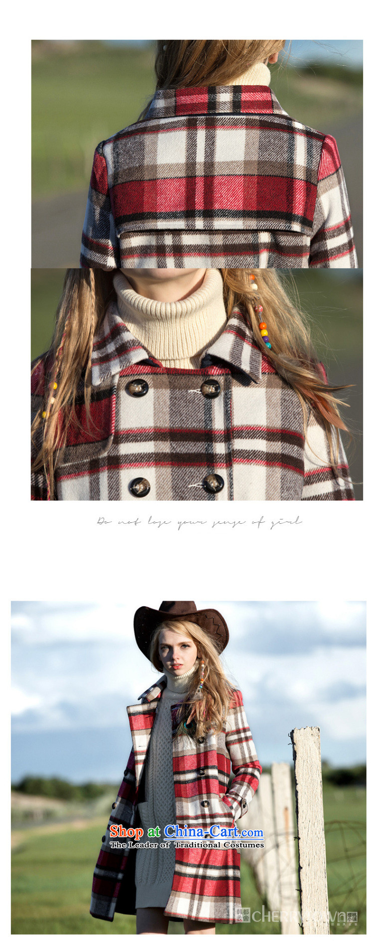 Korea has an idyllic town homes Yi Cherry Women 2015 winter clothing in new long-sleeved jacket is long hair CT0764 also red S picture, prices, brand platters! The elections are supplied in the national character of distribution, so action, buy now enjoy more preferential! As soon as possible.