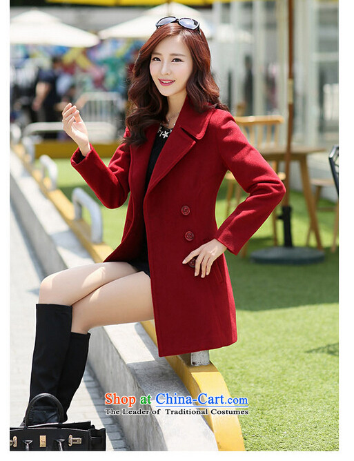 In accordance with the CEN 2015 bathing in the autumn and winter New Women Korean Sau San commuter wild larger gross J238# jacket? deep blue XXL picture, prices, brand platters! The elections are supplied in the national character of distribution, so action, buy now enjoy more preferential! As soon as possible.