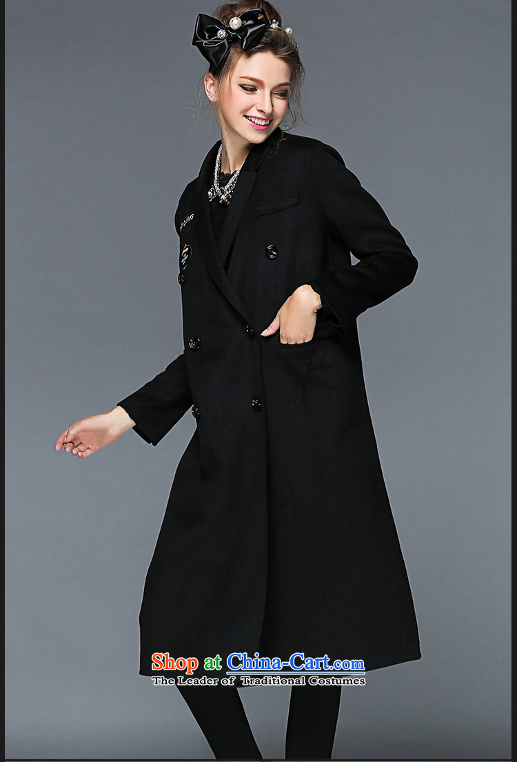 The new 2015 Dream Connie high-end large Western women fall to increase expertise with stylish mm long woolen coat gross? female G-q171 jacket and pink 4XL Photo, prices, brand platters! The elections are supplied in the national character of distribution, so action, buy now enjoy more preferential! As soon as possible.