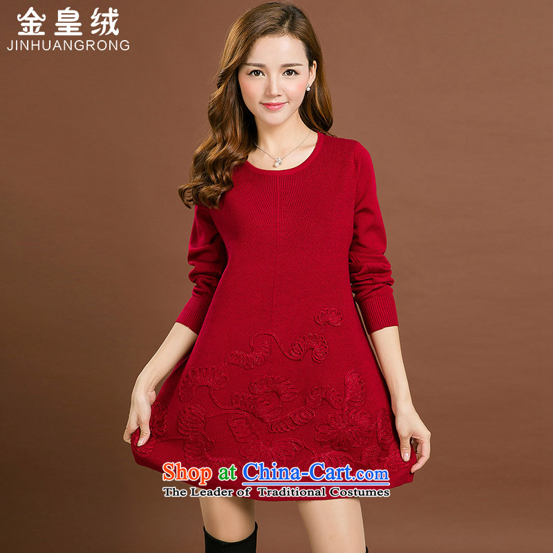 Large in mm thick long fall inside the skirt thick Korean loose video thin, forming the new 2015 Netherlands sweater skirt black large code 4XL, Jinhuang wool (jinhuangrong) , , , shopping on the Internet