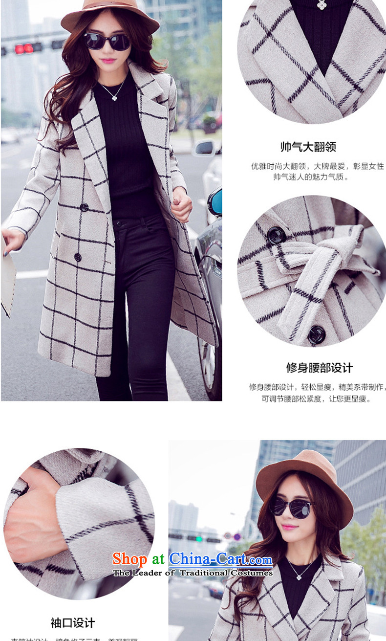 Alejandro Toledo kisses? In gross jacket long new Korean 2015 Sau San video thin latticed temperament wool coat J956? a beige L picture, prices, brand platters! The elections are supplied in the national character of distribution, so action, buy now enjoy more preferential! As soon as possible.