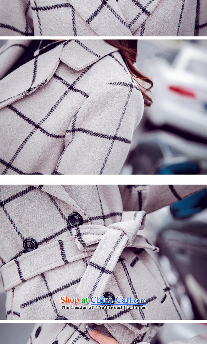 Alejandro Toledo kisses? In gross jacket long new Korean 2015 Sau San video thin latticed temperament wool coat J956? a beige L picture, prices, brand platters! The elections are supplied in the national character of distribution, so action, buy now enjoy more preferential! As soon as possible.