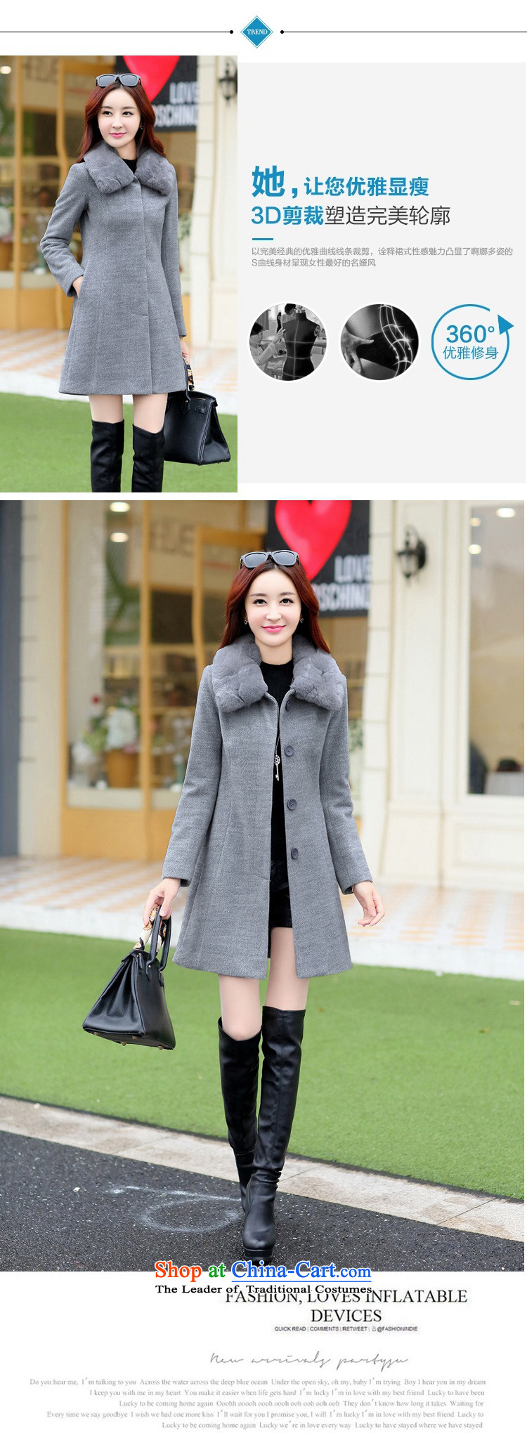 Montevideo Lai Winter 2015 new minimalist oversized really gross washable wool sweater in a wool coat long coats)? female OL commuter gray. M. picture, prices, brand platters! The elections are supplied in the national character of distribution, so action, buy now enjoy more preferential! As soon as possible.
