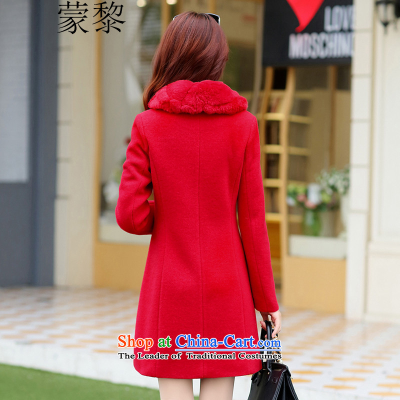 Montevideo Lai Winter 2015 new minimalist oversized really gross washable wool sweater in a wool coat long coats)? female OL commuter gray. M. Monrovia Lai , , , shopping on the Internet
