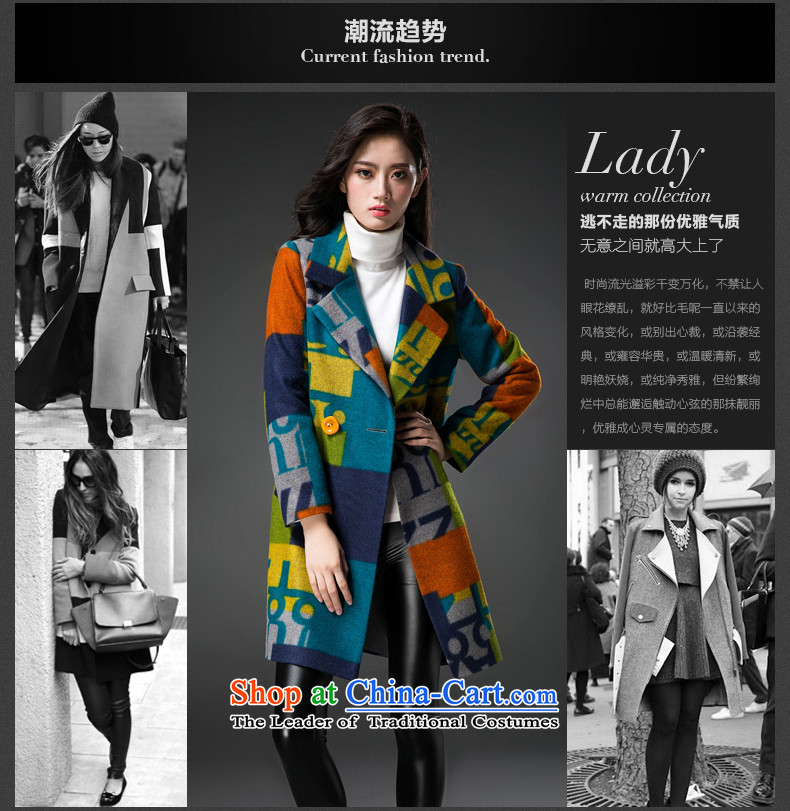 The early Chin Ching snow 2015 autumn and winter new larger female? graphics in thin coat female long wool coat jacket female winter? 1084 Noble Wong L picture, prices, brand platters! The elections are supplied in the national character of distribution, so action, buy now enjoy more preferential! As soon as possible.