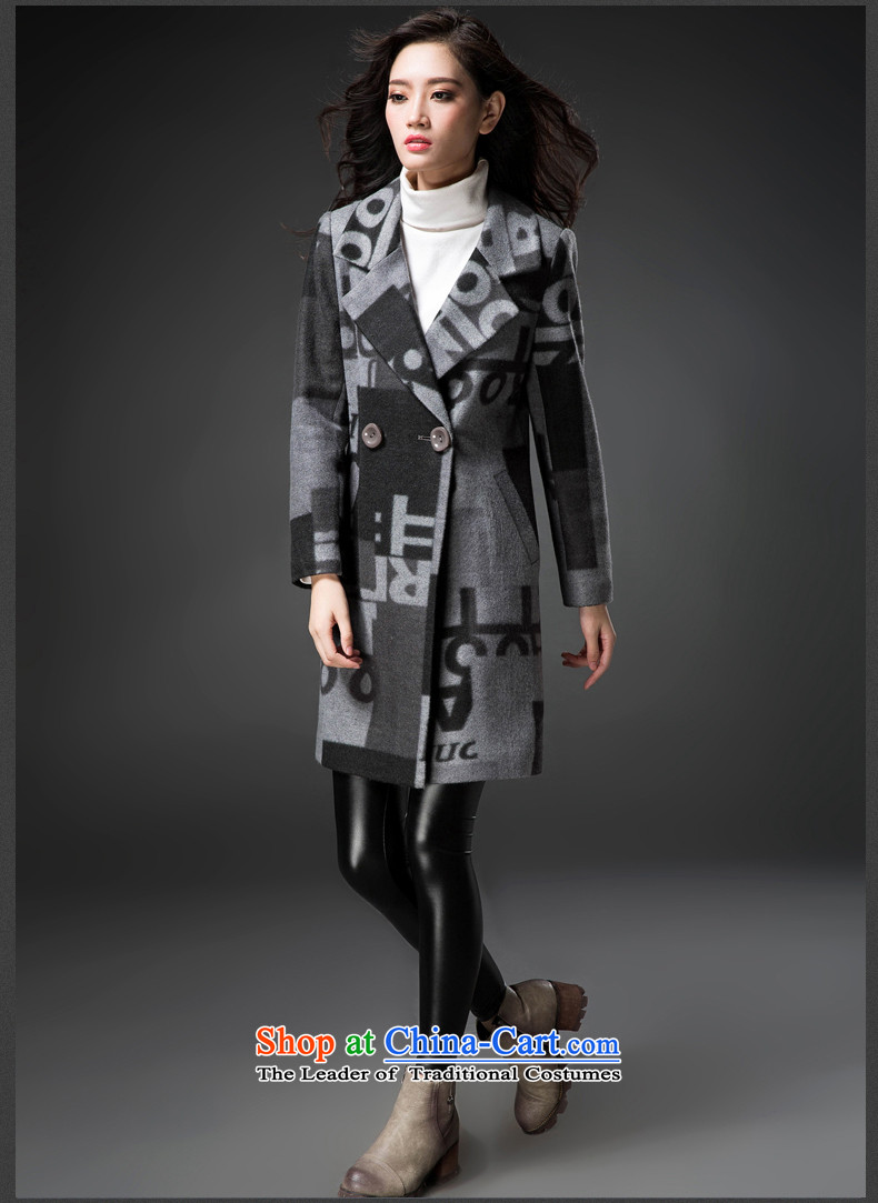 The early Chin Ching snow 2015 autumn and winter new larger female? graphics in thin coat female long wool coat jacket female winter? 1084 Noble Wong L picture, prices, brand platters! The elections are supplied in the national character of distribution, so action, buy now enjoy more preferential! As soon as possible.