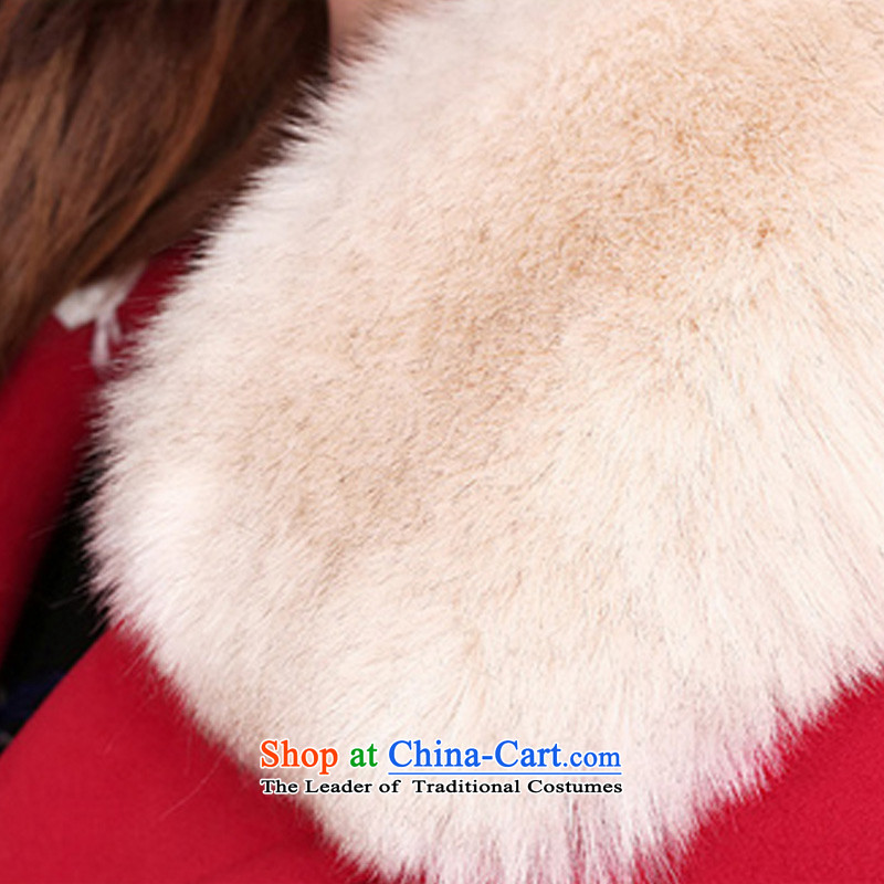 Ms Rebecca Pun, the Reine gross? 2015 Autumn female jacket for women for winter new Korean version of long coats)? 2018 RED M tingting female Elizabeth shopping on the Internet has been pressed.