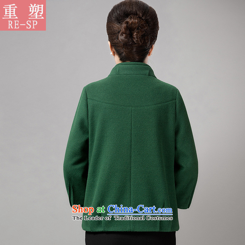 Remodeling middle-aged moms replace short of the amount of older women coat? female autumn and winter coats shirt DY- installed? 8812 ORANGE XXL/ weight 120 catties, remodeling Re-sp,,, shopping on the Internet