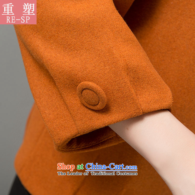 Remodeling middle-aged moms replace short of the amount of older women coat? female autumn and winter coats shirt DY- installed? 8812 ORANGE XXL/ weight 120 catties, remodeling Re-sp,,, shopping on the Internet
