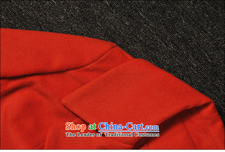 2015 Autumn and winter yamureach new Western gross women in coats? long double-large relaxd wool coat non-Cashmere Red? XL Photo, prices, brand platters! The elections are supplied in the national character of distribution, so action, buy now enjoy more preferential! As soon as possible.
