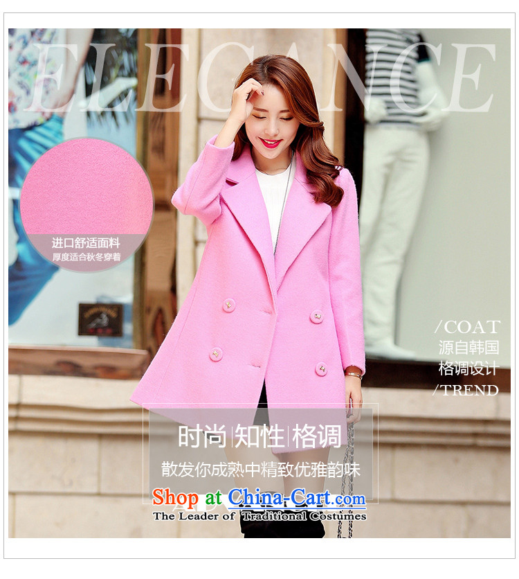 Selina Chow herbs 2015 Fall/Winter Collections of new products Sau San video thin thick wool coat girl in long?) Korean small incense wind trendy Code women's double-a wool coat of red M picture, prices, brand platters! The elections are supplied in the national character of distribution, so action, buy now enjoy more preferential! As soon as possible.
