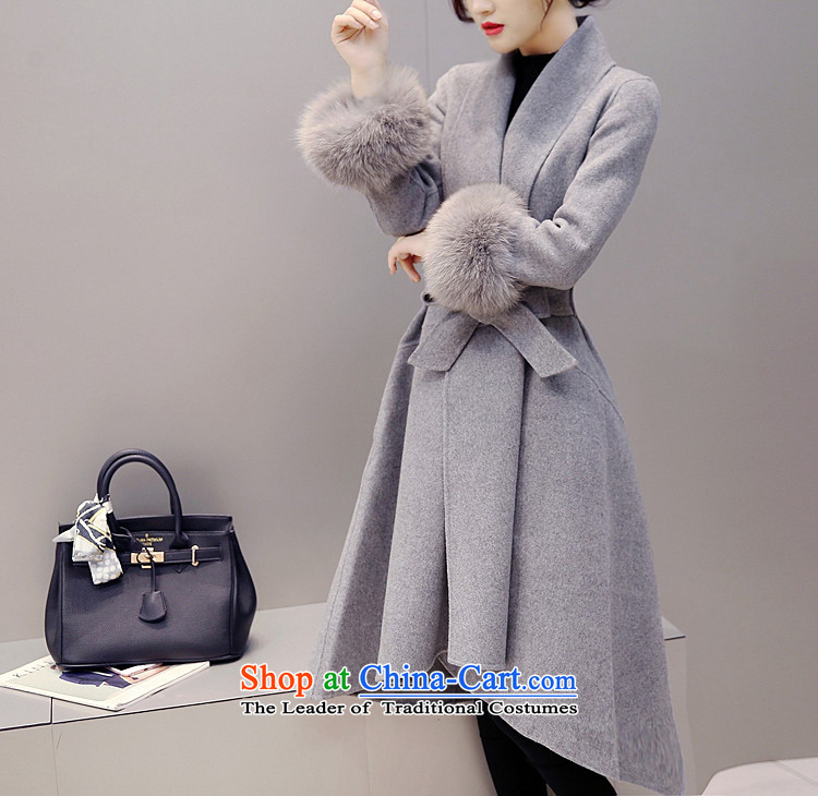 Speech Li Mao? 2015 autumn and winter coats female Korean Version) long jacket, YL00062 rouge toner M picture, prices, brand platters! The elections are supplied in the national character of distribution, so action, buy now enjoy more preferential! As soon as possible.