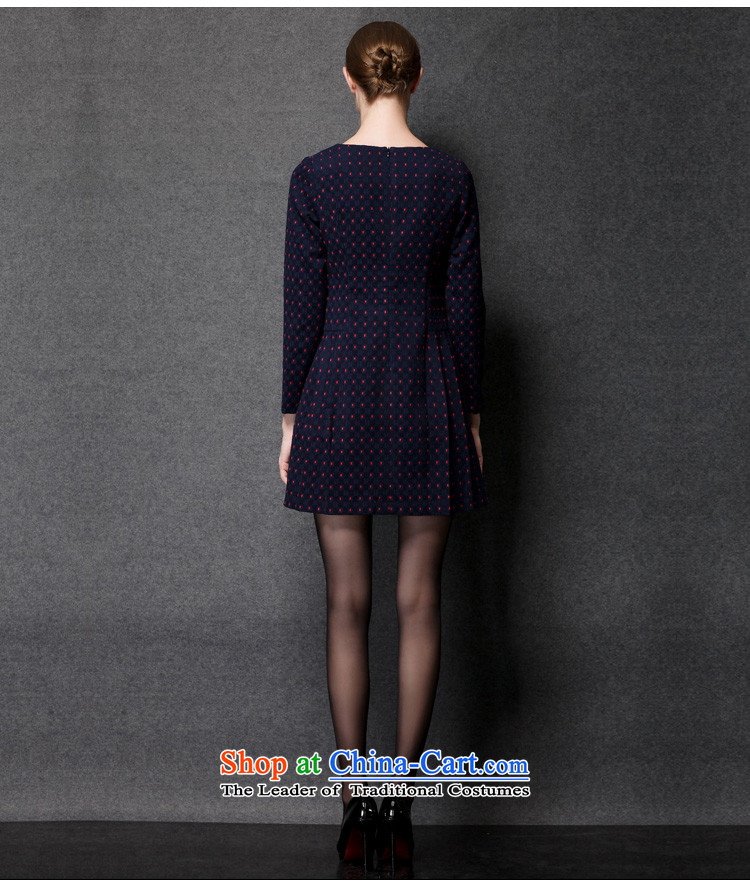 The new 2015 Elizabeth discipline western style large female thick sister Fall/Winter Collections gross forming the so long-sleeved dresses to intensify Foutune of video thin blue 4XL Photo ZR1545-, prices, brand platters! The elections are supplied in the national character of distribution, so action, buy now enjoy more preferential! As soon as possible.