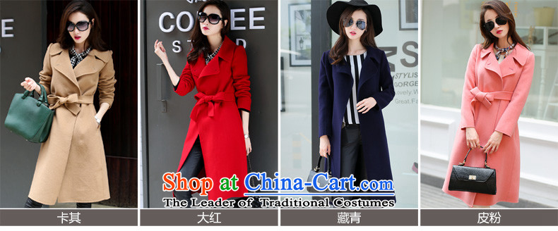 Hundreds of double-sided cashmere overcoat, double-side wool coat new? The lapel in stylish Western style long a windbreaker b9514 red S picture, prices, brand platters! The elections are supplied in the national character of distribution, so action, buy now enjoy more preferential! As soon as possible.