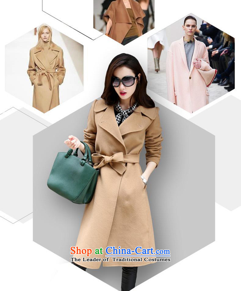 Hundreds of double-sided cashmere overcoat, double-side wool coat new? The lapel in stylish Western style long a windbreaker b9514 red S picture, prices, brand platters! The elections are supplied in the national character of distribution, so action, buy now enjoy more preferential! As soon as possible.