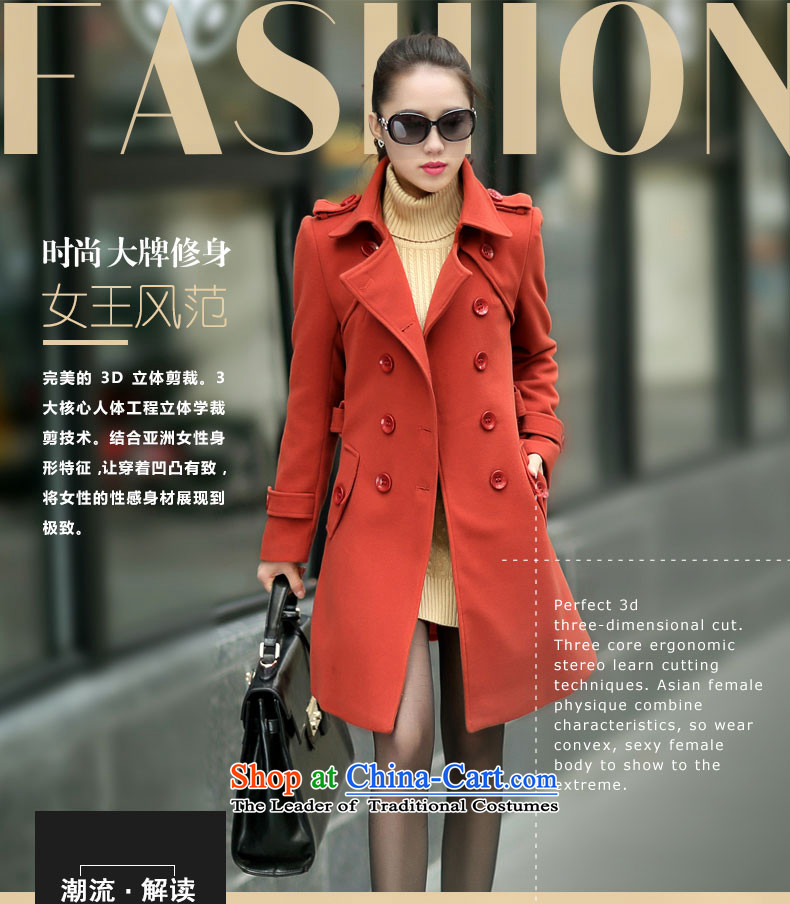 34.37 The new autumn 2015, yet women's original temperament in long-sleeved long Sau San gross large jacket coat? female thick hair sister? 1325 red iron L  Details within the recommended size picture, prices, brand platters! The elections are supplied in the national character of distribution, so action, buy now enjoy more preferential! As soon as possible.