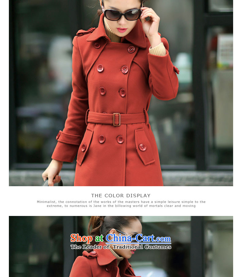 34.37 The new autumn 2015, yet women's original temperament in long-sleeved long Sau San gross large jacket coat? female thick hair sister? 1325 red iron L  Details within the recommended size picture, prices, brand platters! The elections are supplied in the national character of distribution, so action, buy now enjoy more preferential! As soon as possible.