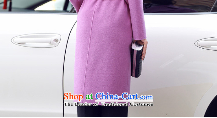 Ho Pui 2015 autumn and winter new women's double-sided woolen coat female temperament long wool Sau San? The Purple M picture jacket, prices, brand platters! The elections are supplied in the national character of distribution, so action, buy now enjoy more preferential! As soon as possible.