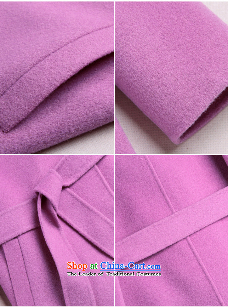 Ho Pui 2015 autumn and winter new women's double-sided woolen coat female temperament long wool Sau San? The Purple M picture jacket, prices, brand platters! The elections are supplied in the national character of distribution, so action, buy now enjoy more preferential! As soon as possible.