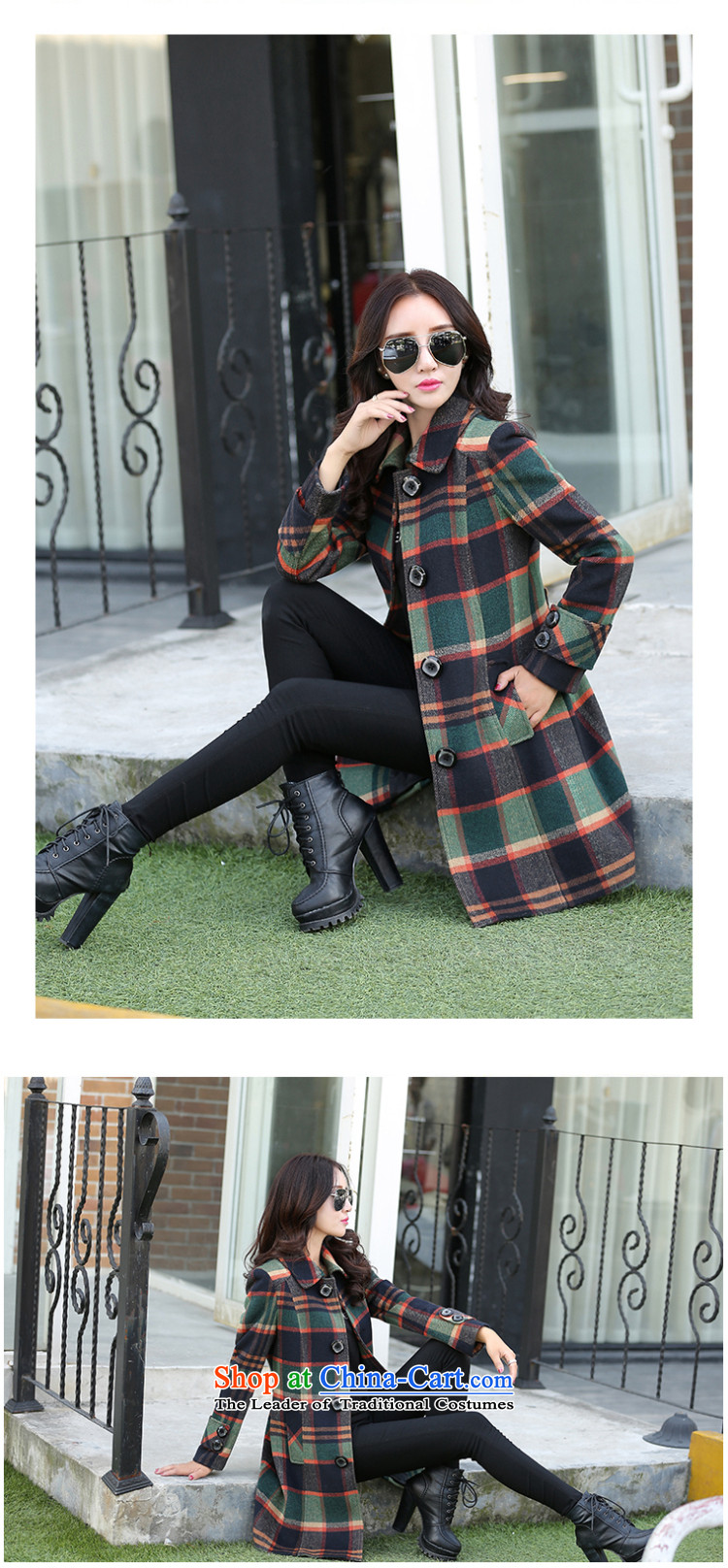 Xuan, Mrs Ure 2015 autumn and winter New England style lapel in women's long Sau San Mao jacket coat grid girls? LATTICED XXL picture, prices, brand platters! The elections are supplied in the national character of distribution, so action, buy now enjoy more preferential! As soon as possible.