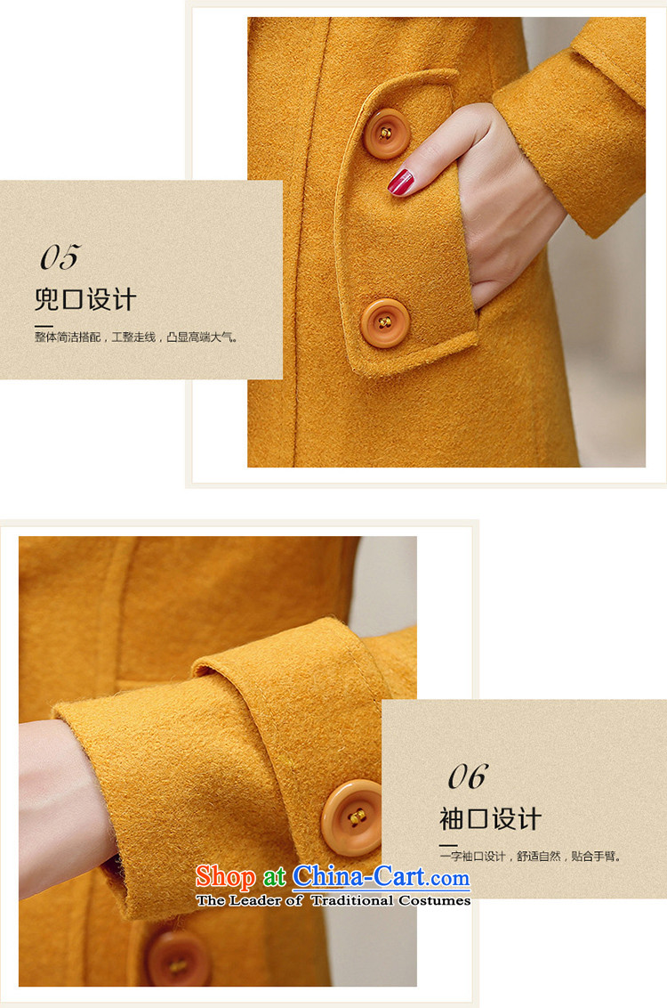Anne Road 2015 new Korean autumn lapel solid color in the medium to long term, a wool coat women's stylish coat women rose so gross red L picture, prices, brand platters! The elections are supplied in the national character of distribution, so action, buy now enjoy more preferential! As soon as possible.