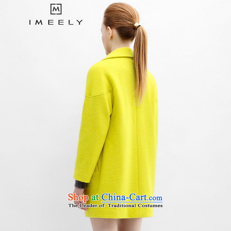 2015 Fall/Winter Collections IMEELY new yellow rotator cuff falls short hair? jacket, a wool coat yellow M,IMEELY,,, shopping on the Internet