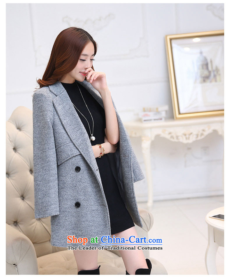 Tea Culture Qinyang Yu 2015 autumn and winter new Korean women in large long Sau San a wool coat gross wind jacket? gray XXL picture, prices, brand platters! The elections are supplied in the national character of distribution, so action, buy now enjoy more preferential! As soon as possible.