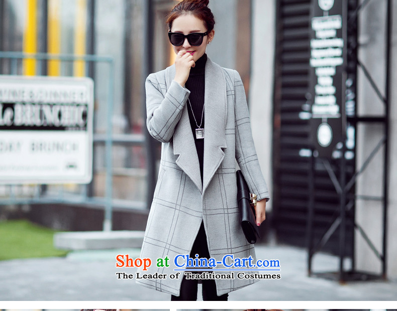 Diffuse and sum 2015 Fall/Winter Collections new coats girl Won)? Edition Leisure and latticed gross jacket female load spring and autumn? a medium to long term, Navy L picture, prices, brand platters! The elections are supplied in the national character of distribution, so action, buy now enjoy more preferential! As soon as possible.