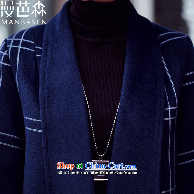 Diffuse and sum 2015 Fall/Winter Collections new coats girl Won)? Edition Leisure and latticed gross jacket female load spring and autumn? a medium to long term, navy man and the sum has been pressed, L, online shopping