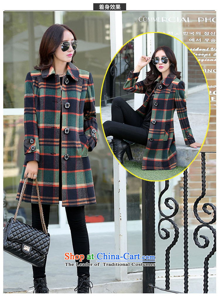 Yet the new style winter 2015 湲 fashion, long latticed single row detained Korean Sau San Invoiceable wool coat female latticed L105-115? catty picture, prices, brand platters! The elections are supplied in the national character of distribution, so action, buy now enjoy more preferential! As soon as possible.