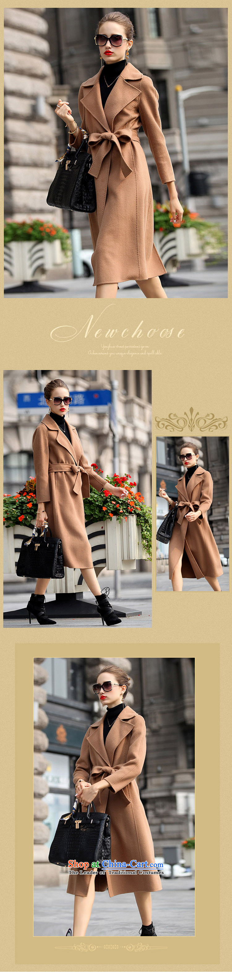 Mine-mai (LEIMAI) 2015 autumn and winter coats new double-side in long double-sided cashmere overcoat hand-made woolen coats of Sau San plain and color pictures, prices, S brand platters! The elections are supplied in the national character of distribution, so action, buy now enjoy more preferential! As soon as possible.